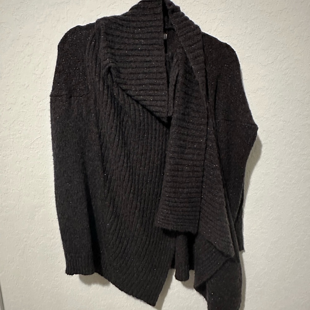 Jennifer Lopez Dark Gray Knit Cardigan
